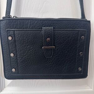 Isabelle (giving Hammitt vibes) vegan leather black crossbody